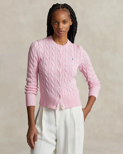 Ralph Lauren - Pink Cable-Knit Cardigan